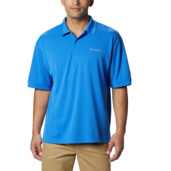 Columbia PFG Perfect Cast, Polo Azules Para Hombre | 142035-RYE